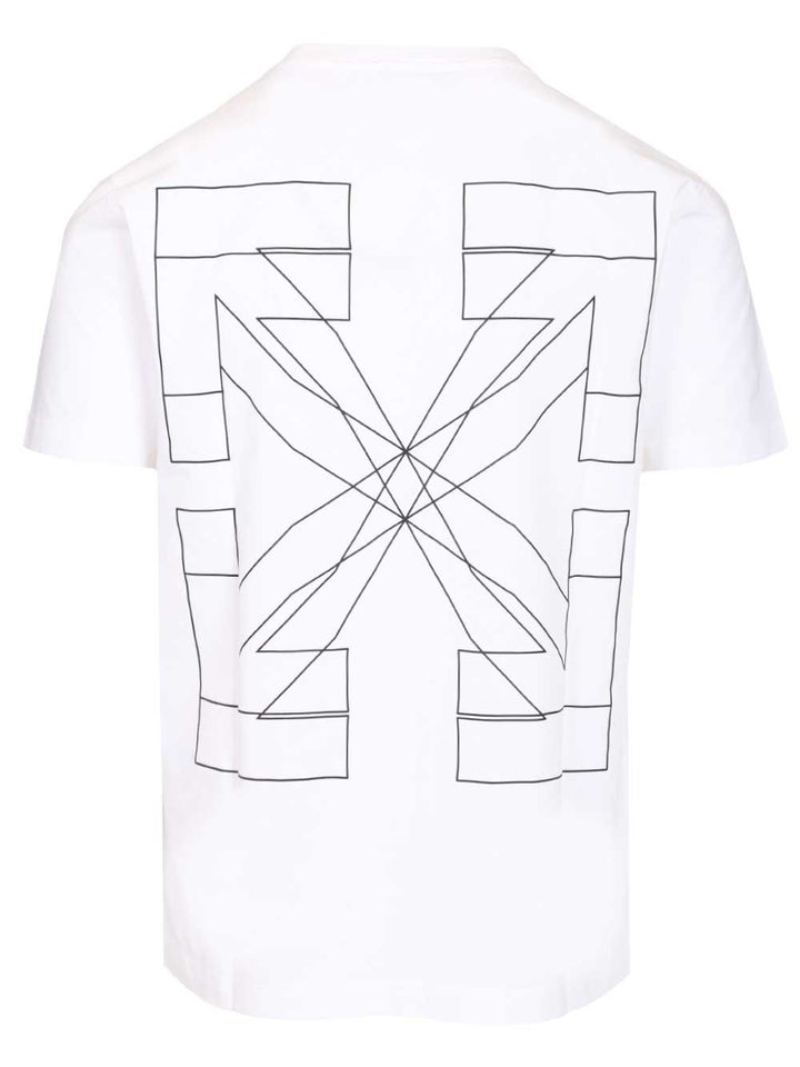 Off-White Outline Double Arrow Slim T-Shirt - Bianco | d92d4f6da6cb68515a71c639d68f2a9fc4359242