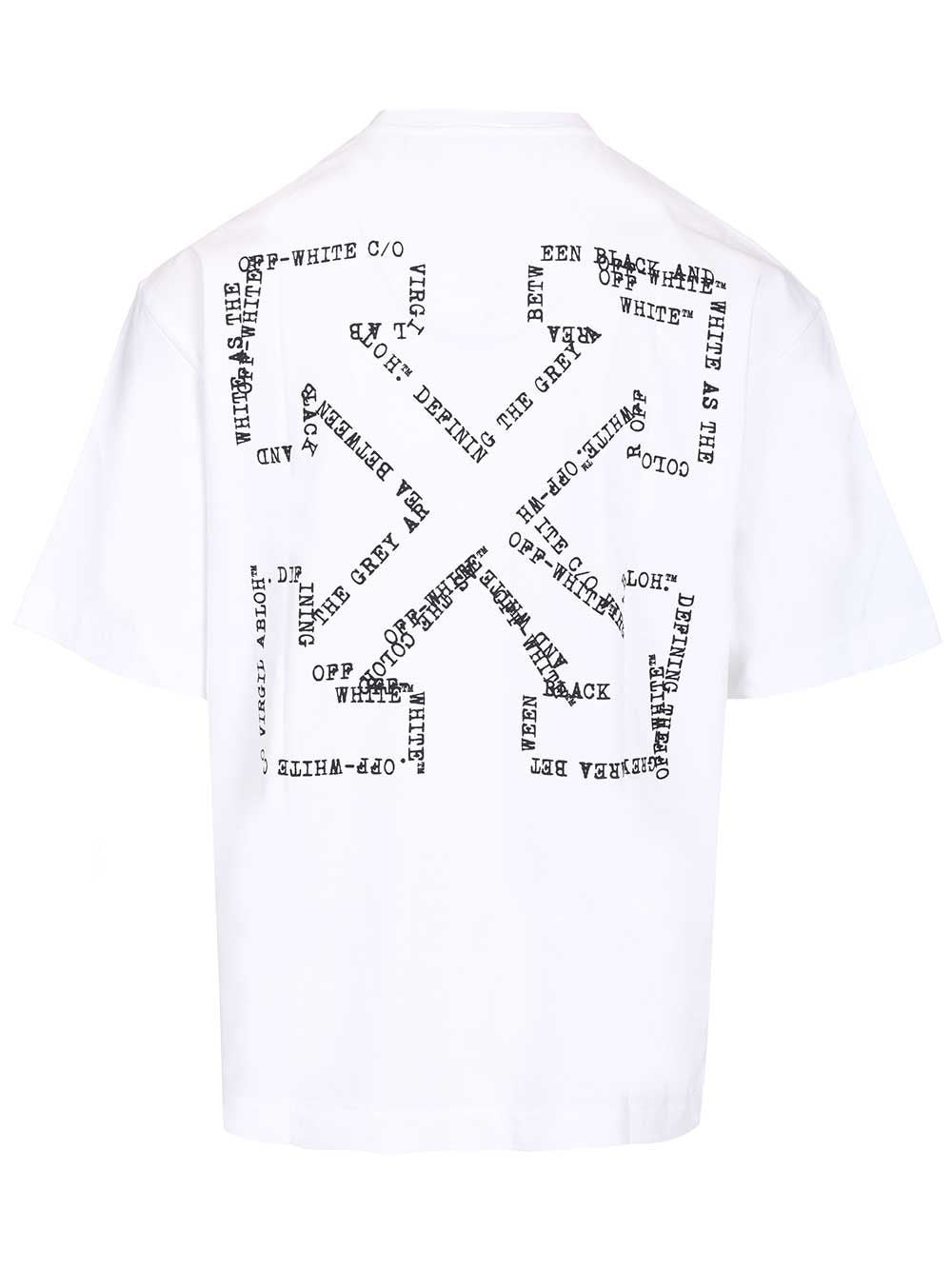 Off-White Type Arrow Skate T-Shirt - Bianco | bbdda856ece994855c1df4e6133e16d5ee8b4433