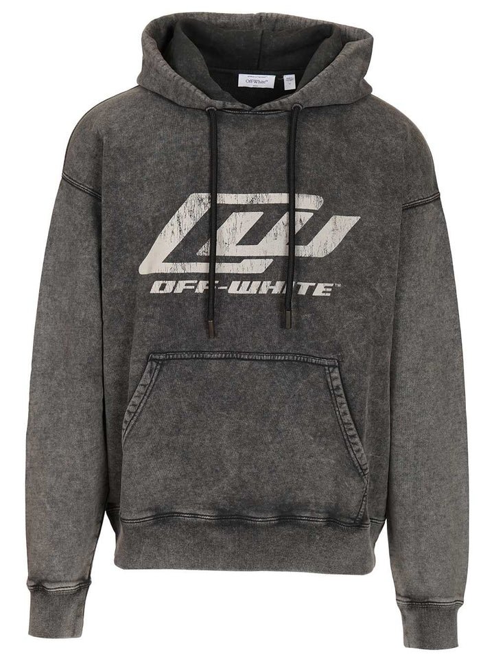 Off-White Racing Skate Hoodie Sweatshirts - Nero | 618330a830693318af83b1d67efe2c1bf84b40a8