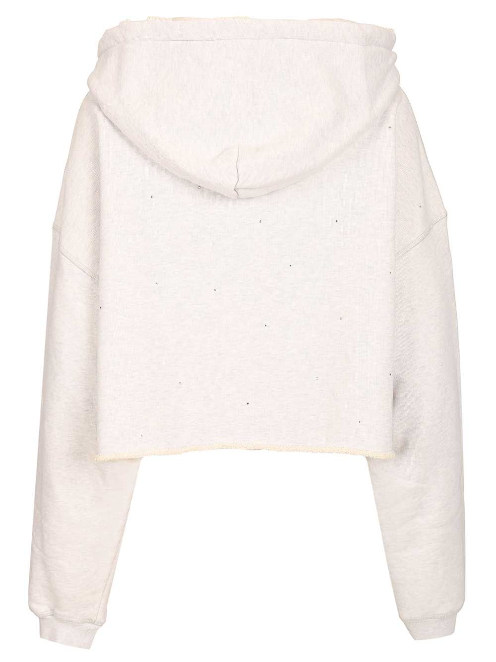 Golden Goose Deluxe Brand Star Crop Sweatshirt Sweatshirts - Grey | f2e440234583d06c3127756c74fd24c8efd77db2