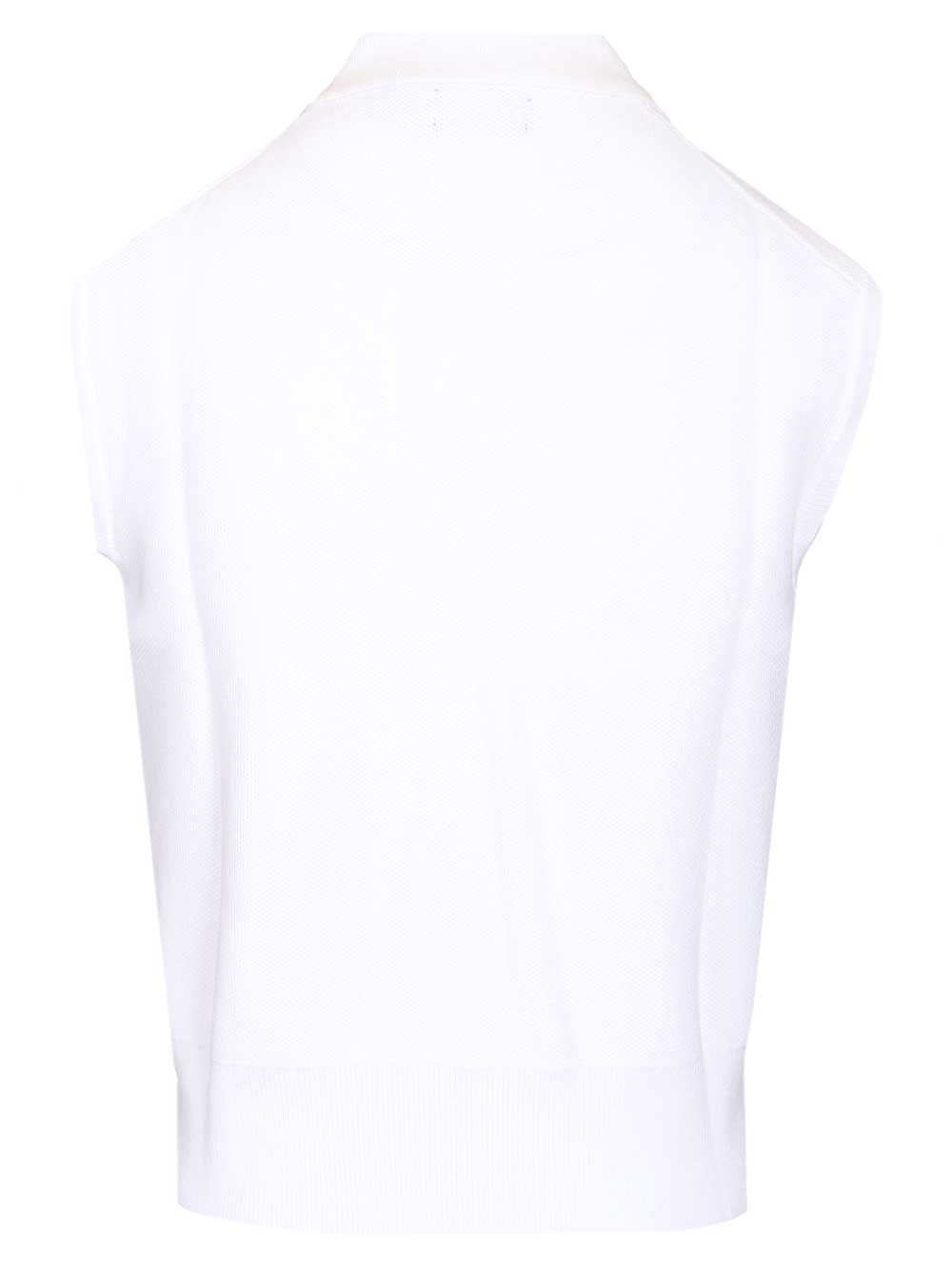 Polo Ralph Lauren Short-Cut Sleeveless Polo shirt - Bianco | 741eace94825cea35d03eca07b42d1faf3afd052