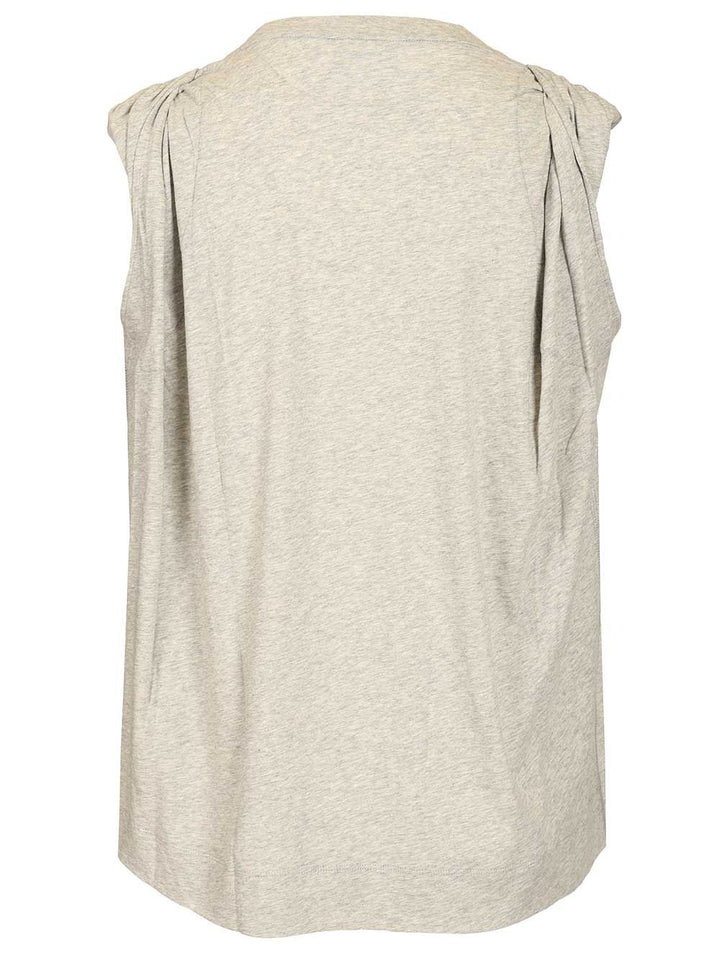Dries Van Noten Hutty Jersey Top Top - Grey | 975274b4ce804a5f969291c805d0dbe3fb1359c7