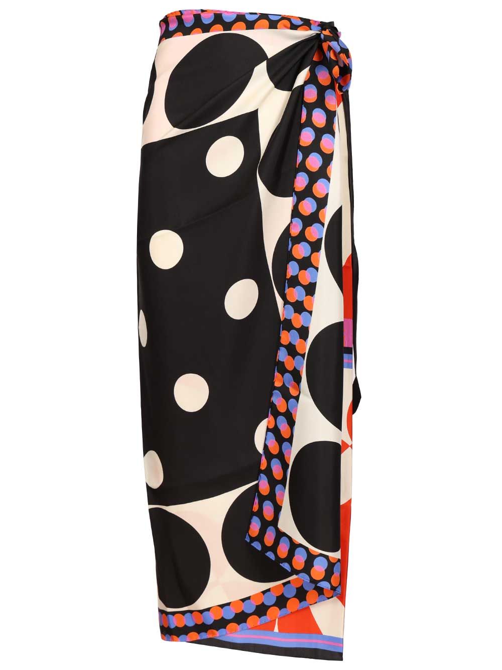 Dries Van Noten Scarfy Long Skirt Pareo Geometric Print Gonne - Multicolor | 66d4106ebcf6f630dd6b861ee68a8d52e29e8f69