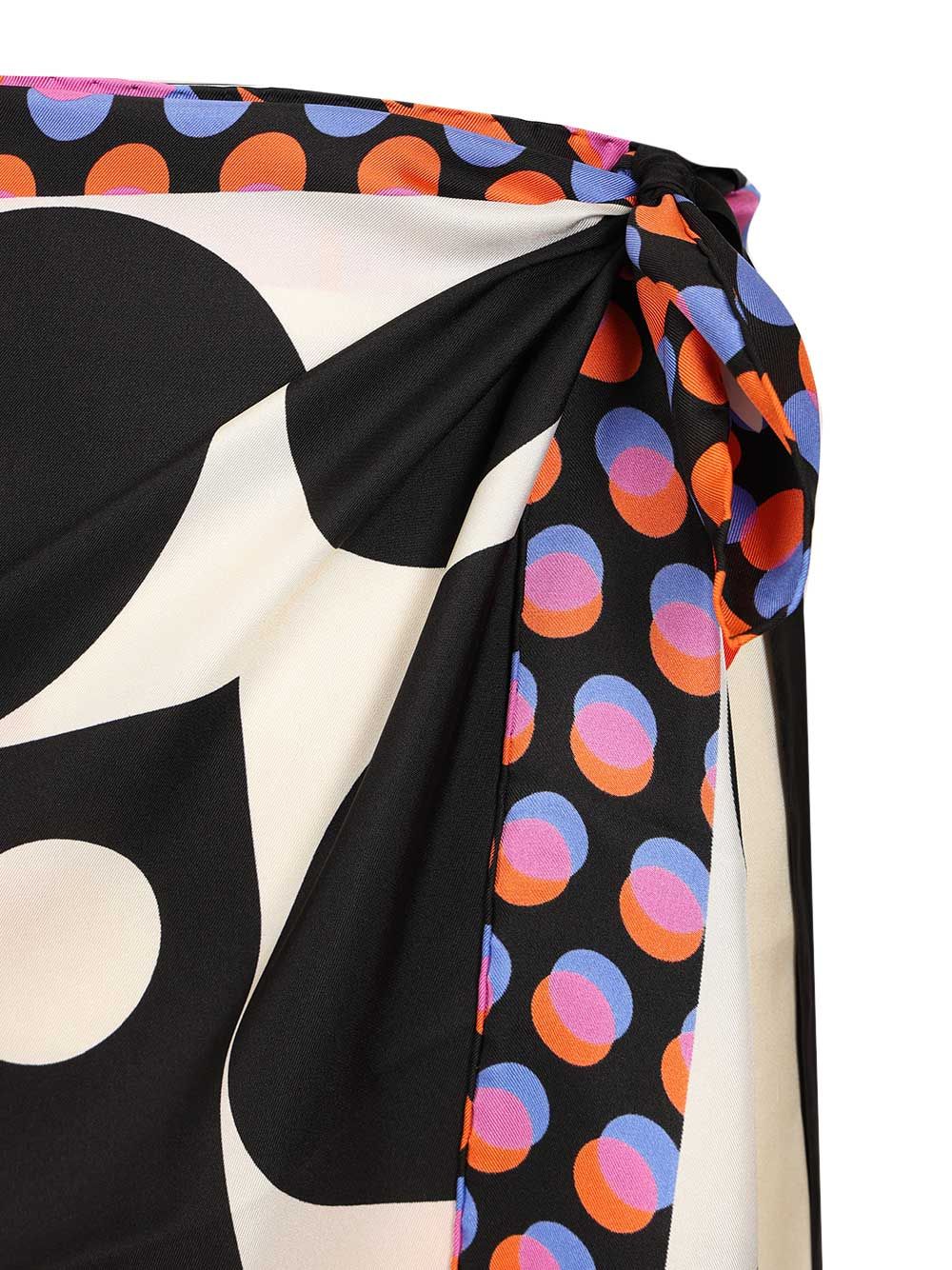 Dries Van Noten Scarfy Long Skirt Pareo Geometric Print Gonne - Multicolor | d8f5567d59fdd9c5110982e490e6fd2db37859e5