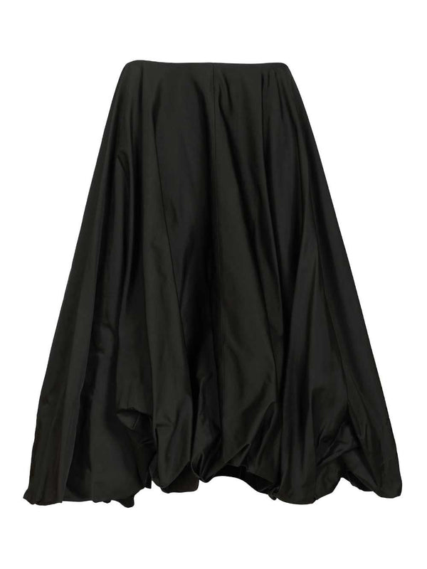 Look 5 - Ballon Skirt In Technical Taffeta Gonne Nero