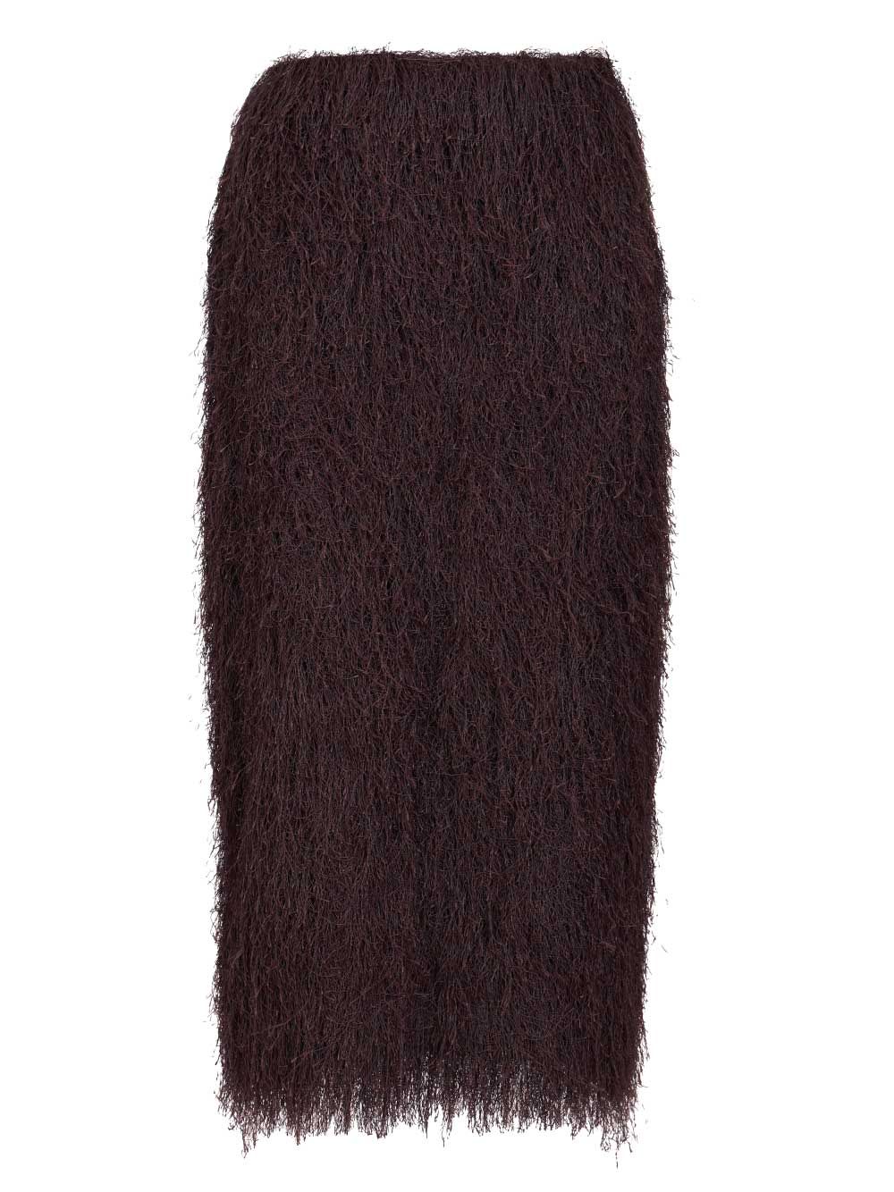 Dries Van Noten Sokna Skirt With Fringe Gonne - Violet | 2a319c70a88703ac193a1b43837f7dcdbae414b3