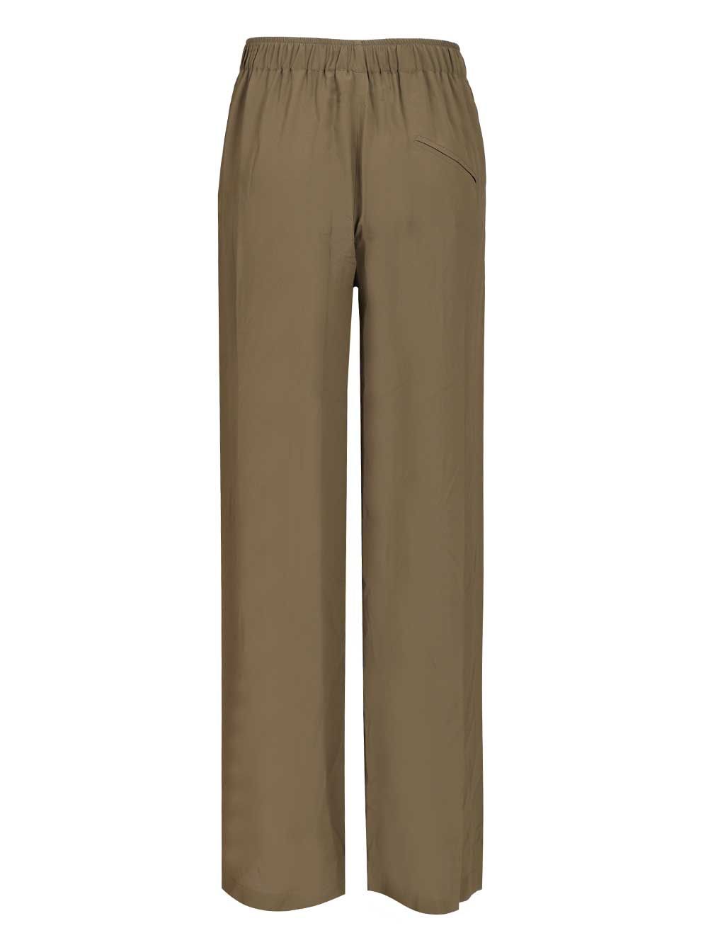 Federica Tosi Crêpe De Chine Trousers - Verde | 59f99703847369b72b28ad3c7db388a950214253