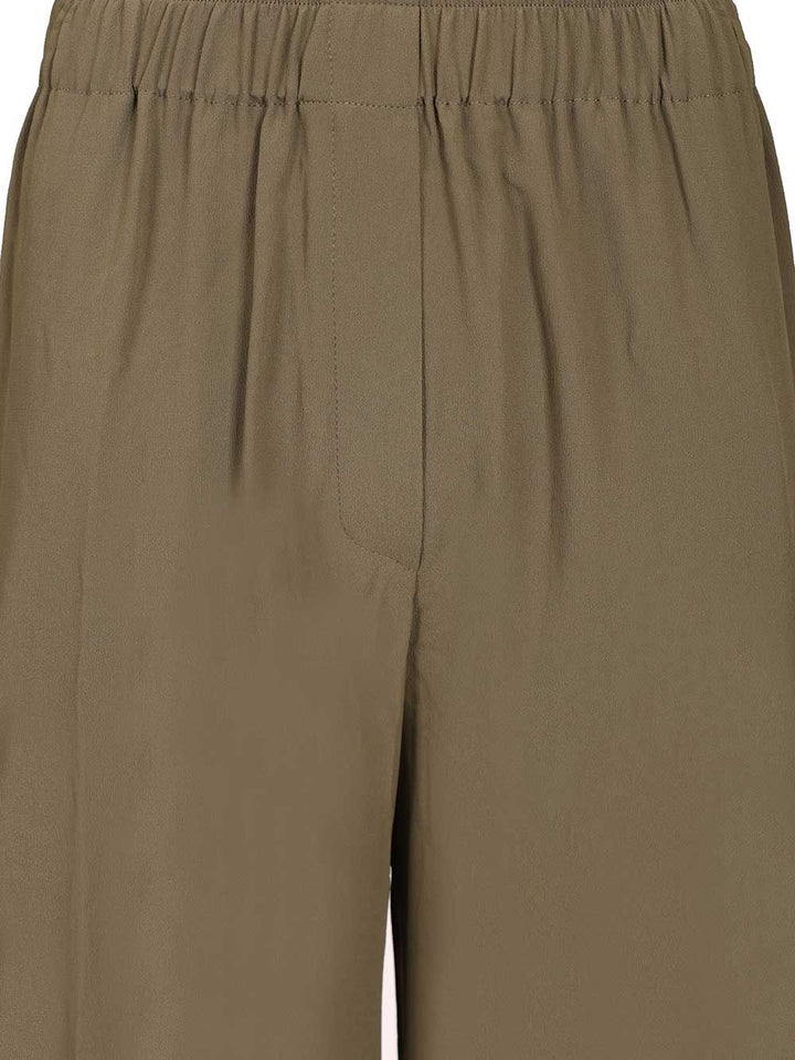 Federica Tosi Crêpe De Chine Trousers - Verde | 098ef7f9d7ce71ced35025515292a1dc65a93aac