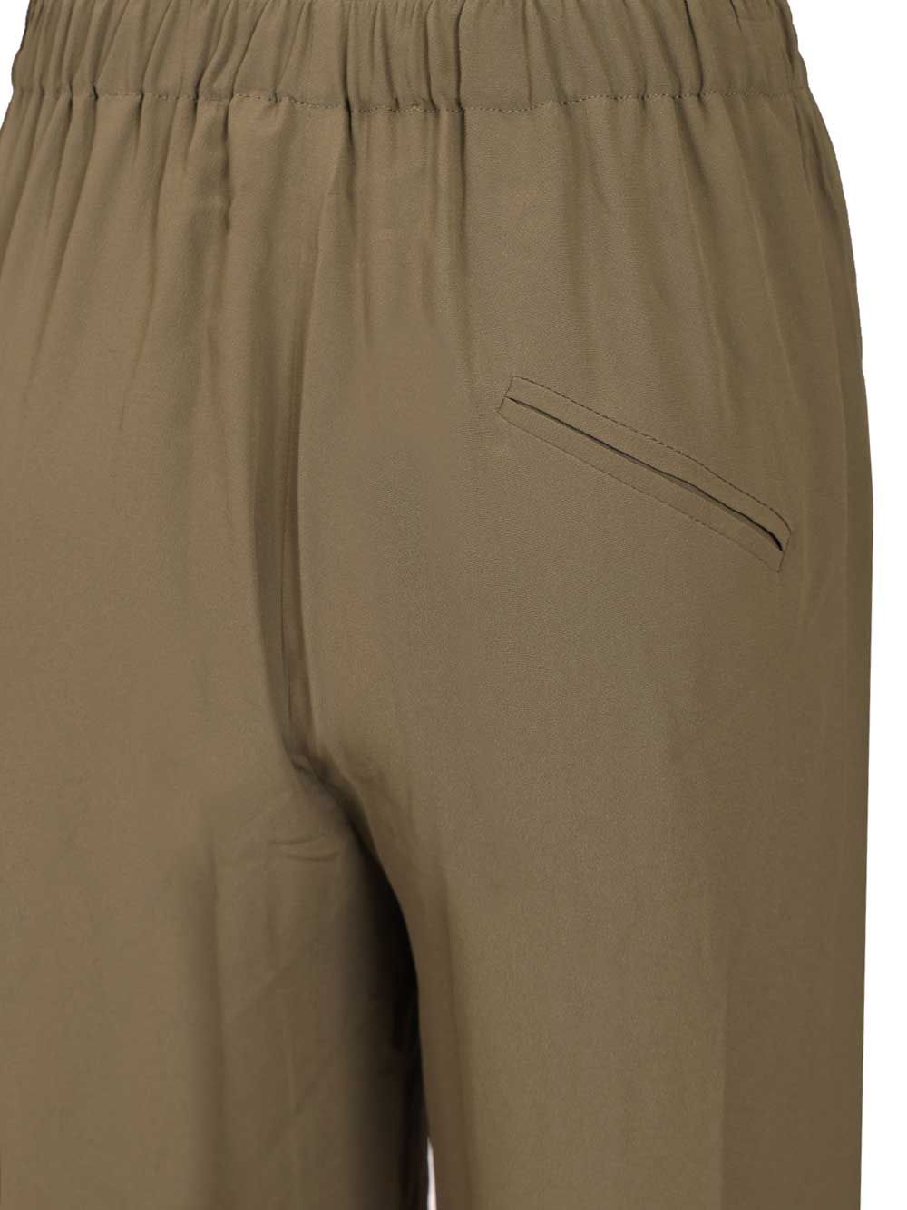 Federica Tosi Crêpe De Chine Trousers - Verde | d59c03a471d932fc1dd2d981072a03524968d2c8