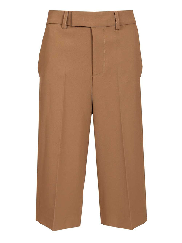 Cady Bermuda Shorts Trousers Beige