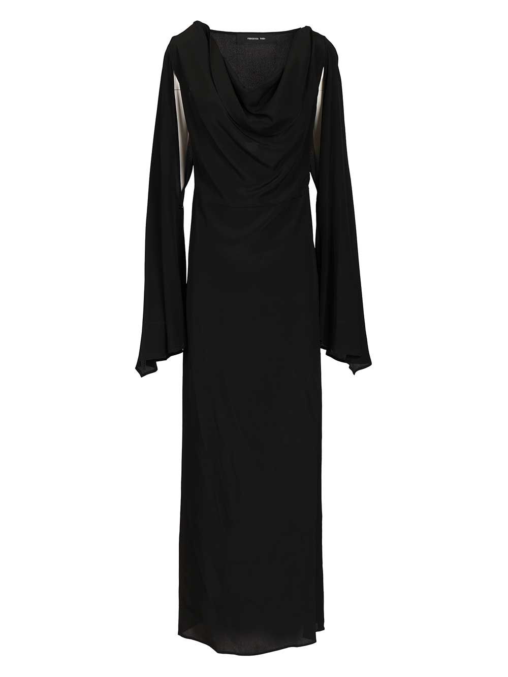 Federica Tosi Long Draped Dress Abiti - Nero | 44e57f7d5f7e7ab1f89c7e50ee0f0c2c30ae72ab