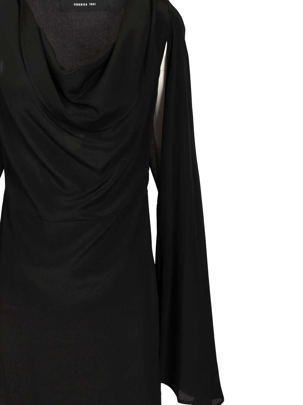 Federica Tosi Long Draped Dress Abiti - Nero | 3f1c63dd07e5779a65e0d24838395b7cf4a6c03b
