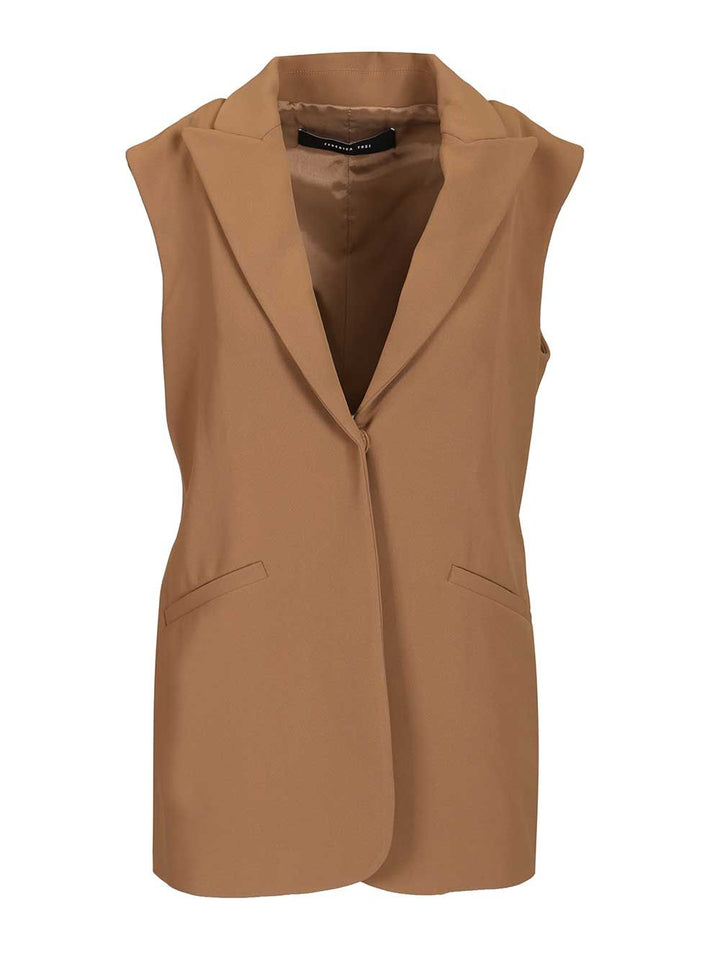 Federica Tosi Cady Blazer With Gilet Giacche - Beige | bfd0997b1af6d3bd48f4ecd68cb299b4e327c00e