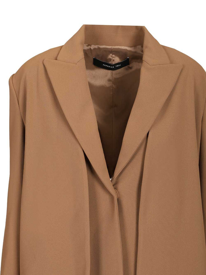Federica Tosi Cady Blazer With Gilet Giacche - Beige | dc6729558c59345639821508bd44c97d68419237