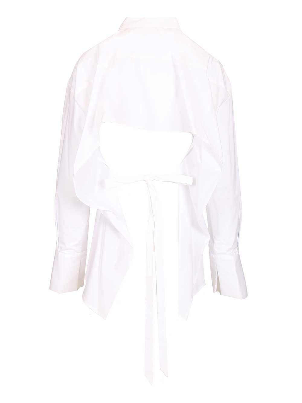 Federica Tosi Cropped Shirt Shirts - Bianco | 4aa6ef2e2b3d1c7c10a8cc41bef80f8a0092f15a