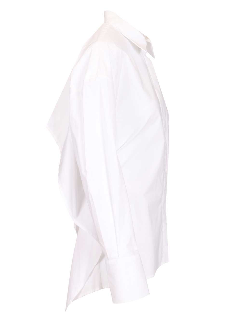 Federica Tosi Cropped Shirt Shirts - Bianco | 4270fd91626b88e216af1577a4eda09cf5afbc66