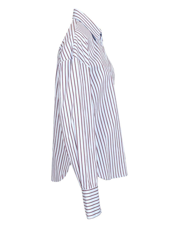 Federica Tosi Camicia Popeline Righe Shirts - Multicolor | c3ea9d5617c04fb21530e6de9cd483f623eff80b
