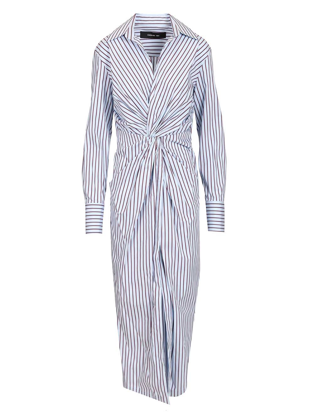 Federica Tosi Midi Dress With Knot Abiti - Multicolor | 7c2c3535256dd98fbe1c9018d322c27e1570963f