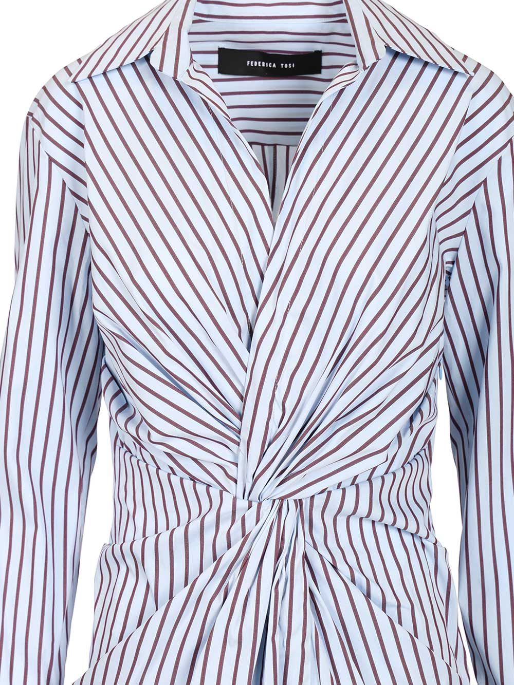 Federica Tosi Midi Dress With Knot Abiti - Multicolor | 0b44e495d7271bd68db4774eb018ed8fc2120cbc