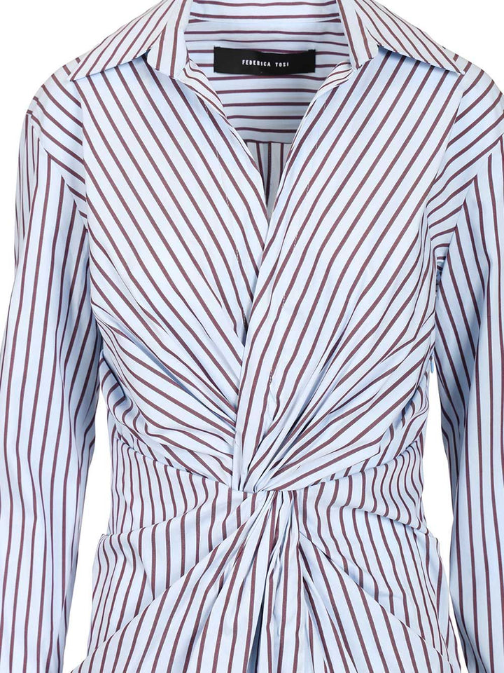 Federica Tosi Midi Dress With Knot Abiti - Multicolor | 0b44e495d7271bd68db4774eb018ed8fc2120cbc