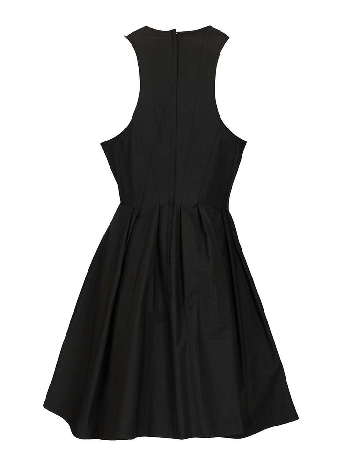 Sportmax Ara Sleeveless Washed Cotton Mini Dress Abiti - Nero | 20b5ada529f72ab828cc36965868e833f9de4d34
