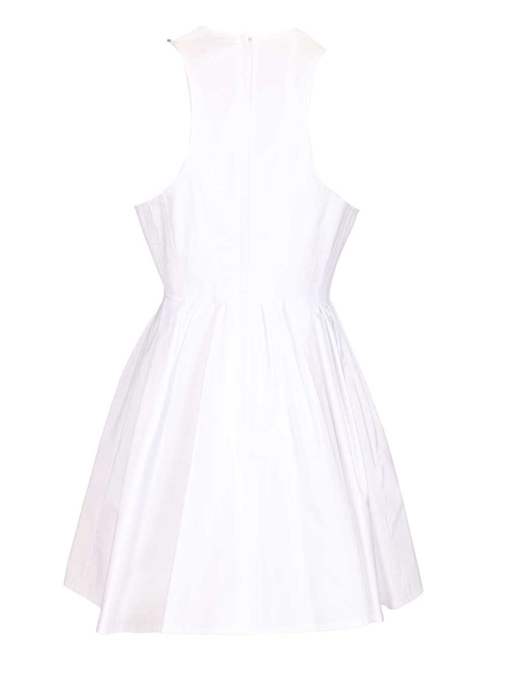 Sportmax Ara Sleeveless Washed Cotton Mini Dress Abiti - Bianco | ffa94a2103ae6034de11bac6b28f9cfcb96123d6