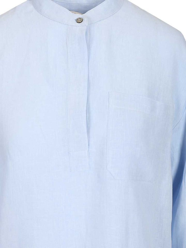 'S Max Mara Linen Shirt Shirts - Light blue | 3f2b010a019619370be82ff4e9d83ef090f10171