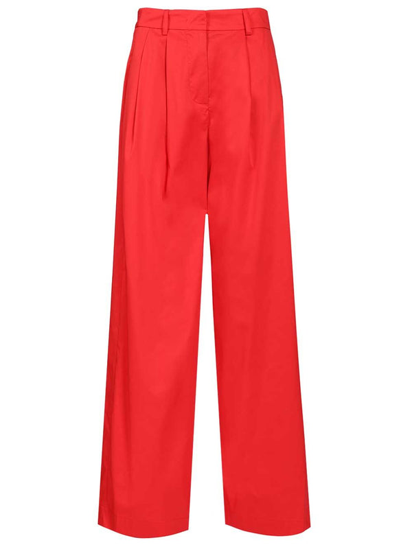 Poplin Trousers Rosso