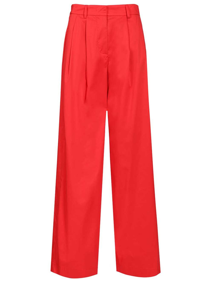 Al Duca D'Aosta Poplin Trousers - Rosso | cb5393959b4956be6ce82f60bb9ccaf41b050811