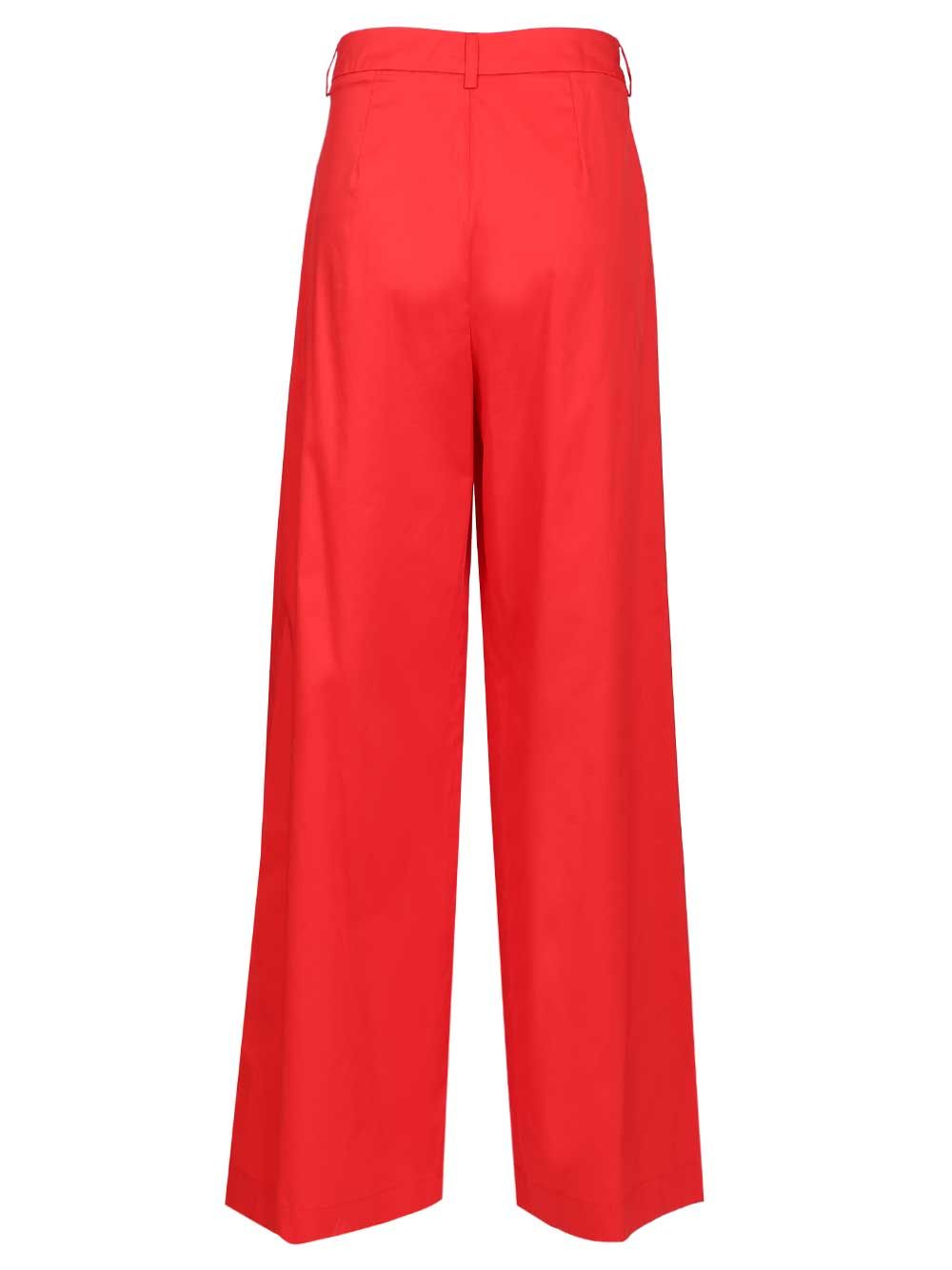 Al Duca D'Aosta Poplin Trousers - Rosso | 1f13e6f8680a12b4b5c40291bba5cbf265ccc6d9