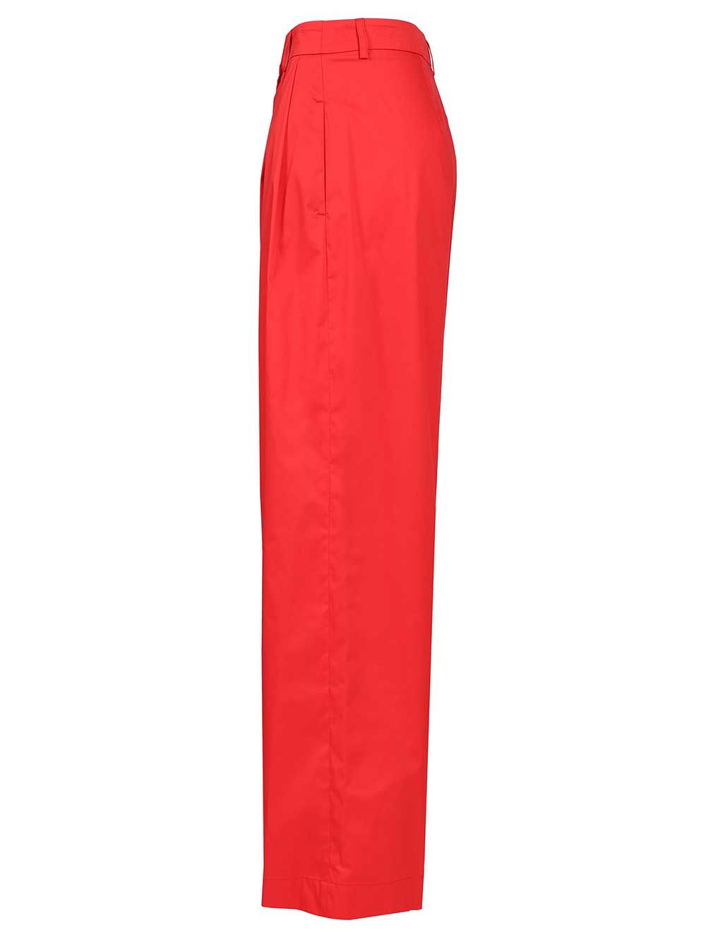 Al Duca D'Aosta Poplin Trousers - Rosso | 3cc8f05768178b32aa285f86e7389994f428f155