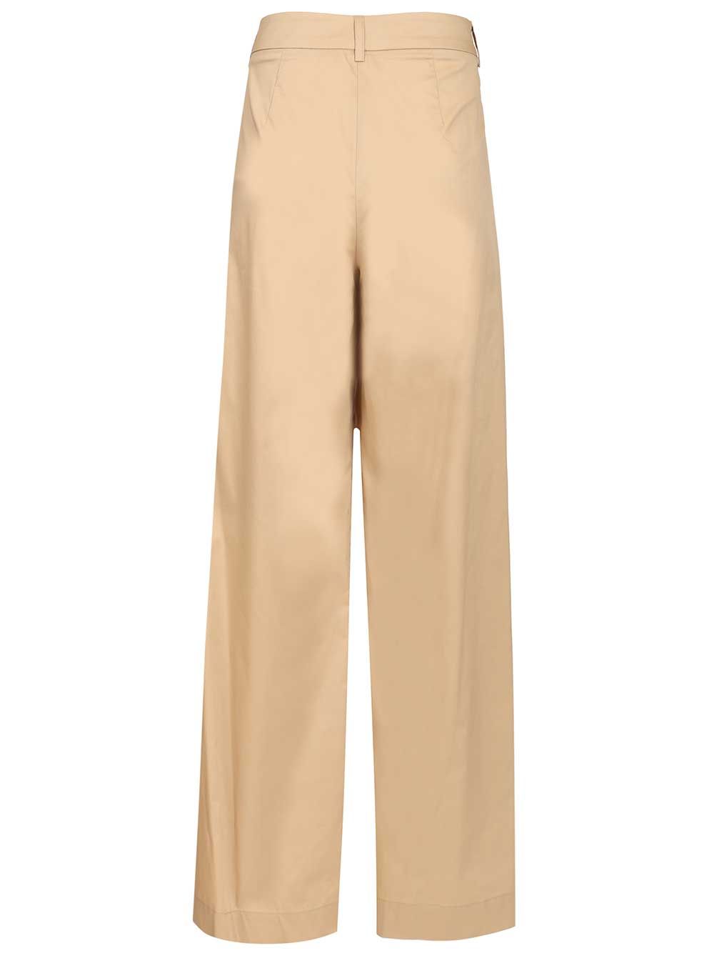Al Duca D'Aosta Poplin Trousers - Beige | 651e4869fe0a37ad7114fd6b56fc0a1316576e87