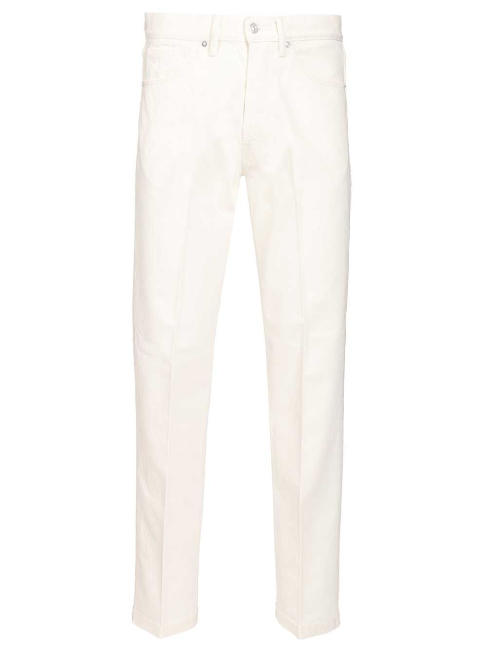Nine In The Morning Denim Nathan Dritto Largo Jeans - Bianco | 976005e136a93176e16e571642bdbb7a85bd98c2