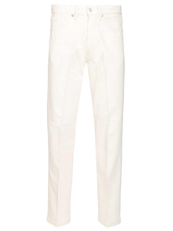 Nine In The Morning Denim Nathan Dritto Largo Jeans - Bianco | 976005e136a93176e16e571642bdbb7a85bd98c2
