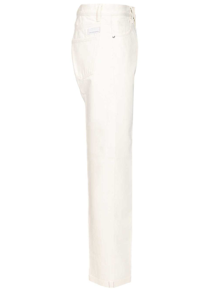 Nine In The Morning Denim Nathan Dritto Largo Jeans - Bianco | e45e1a4987c67fa3012b78a84633e5f964ae4729