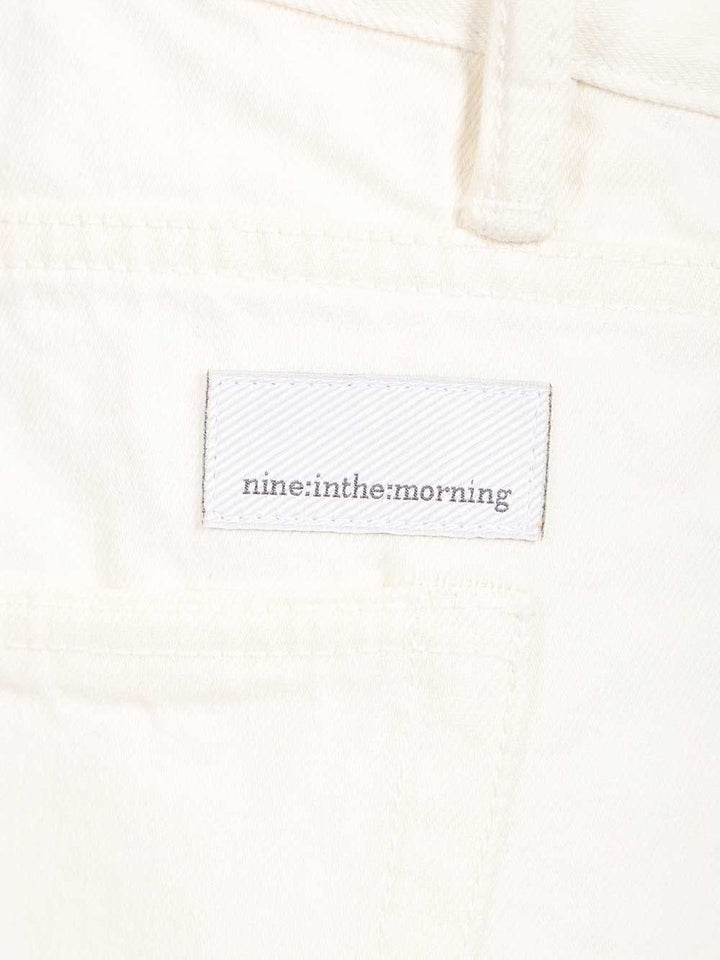 Nine In The Morning Denim Nathan Dritto Largo Jeans - Bianco | 20f9e46e543dd43f89ae441fd8756ea7df15217c