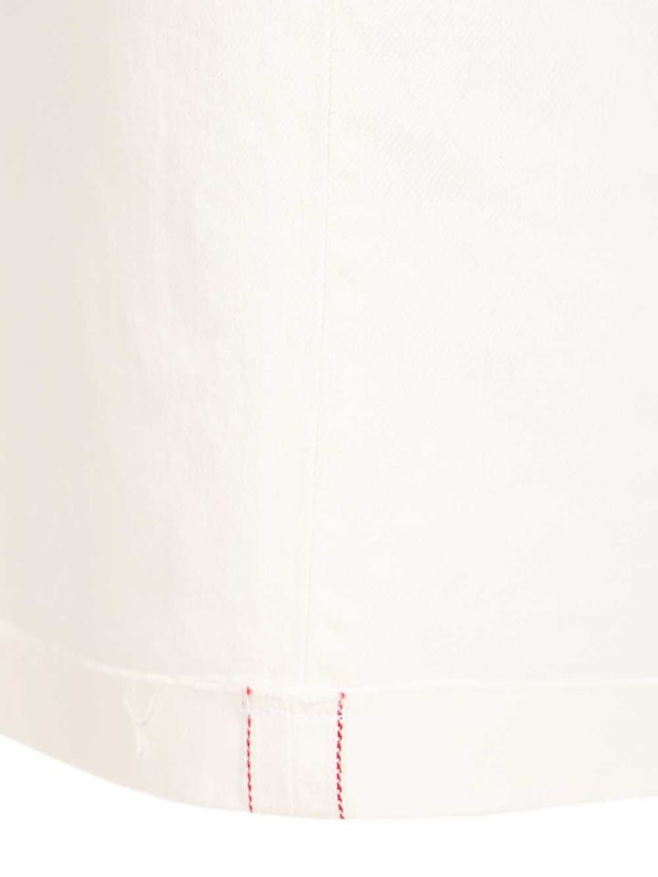 Nine In The Morning Denim Nathan Dritto Largo Jeans - Bianco | 38452778605656a450182a8c485306cddfe7d086