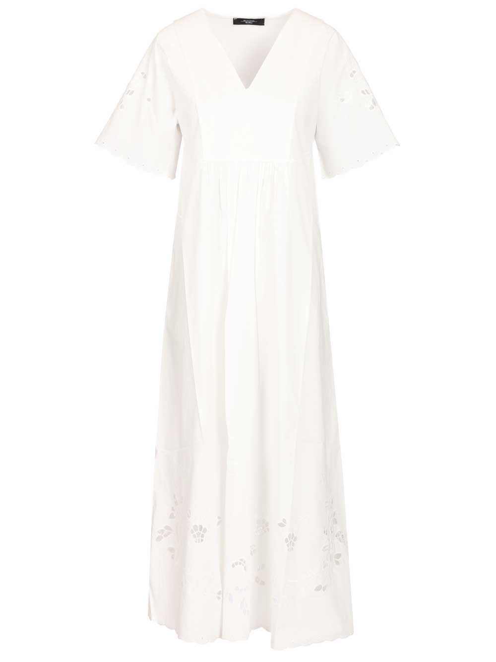 Weekend Max Mara Cotton Jersey And Poplin Dress Abiti - Bianco | b161948abb3f03147f1c52d9dde30b5c47dde118