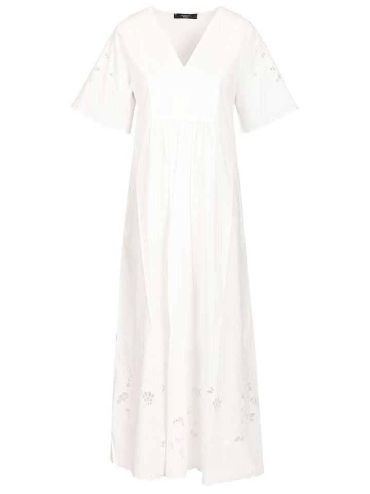 Weekend Max Mara Cotton Jersey And Poplin Dress Abiti - Bianco | b161948abb3f03147f1c52d9dde30b5c47dde118