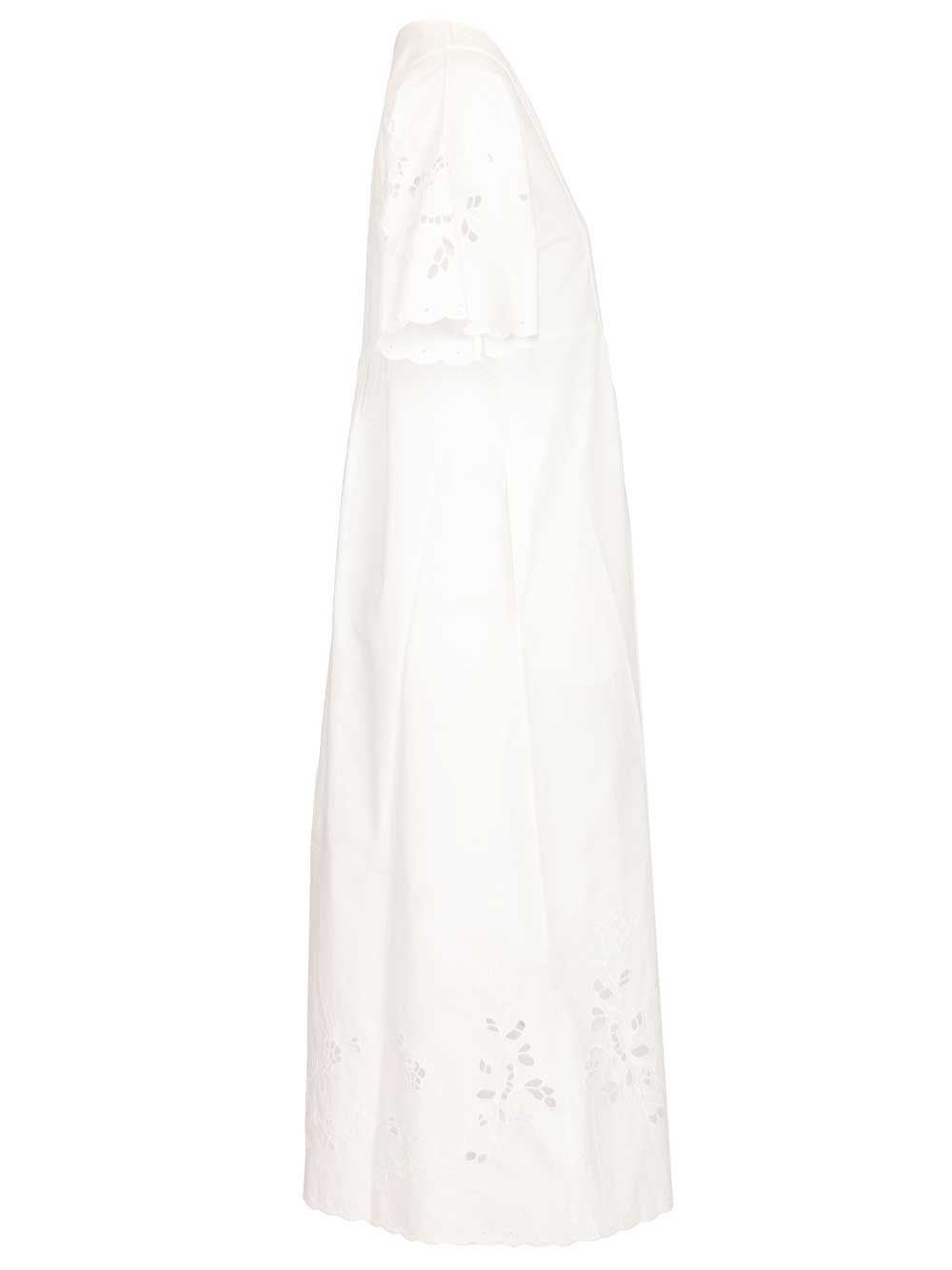 Weekend Max Mara Cotton Jersey And Poplin Dress Abiti - Bianco | b74cc36093bc7928f40d22ce2207a69da45e9dda