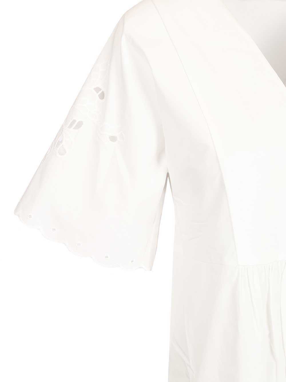 Weekend Max Mara Cotton Jersey And Poplin Dress Abiti - Bianco | 7be2ebafac65dc1c12576a1d3577884644fb0303