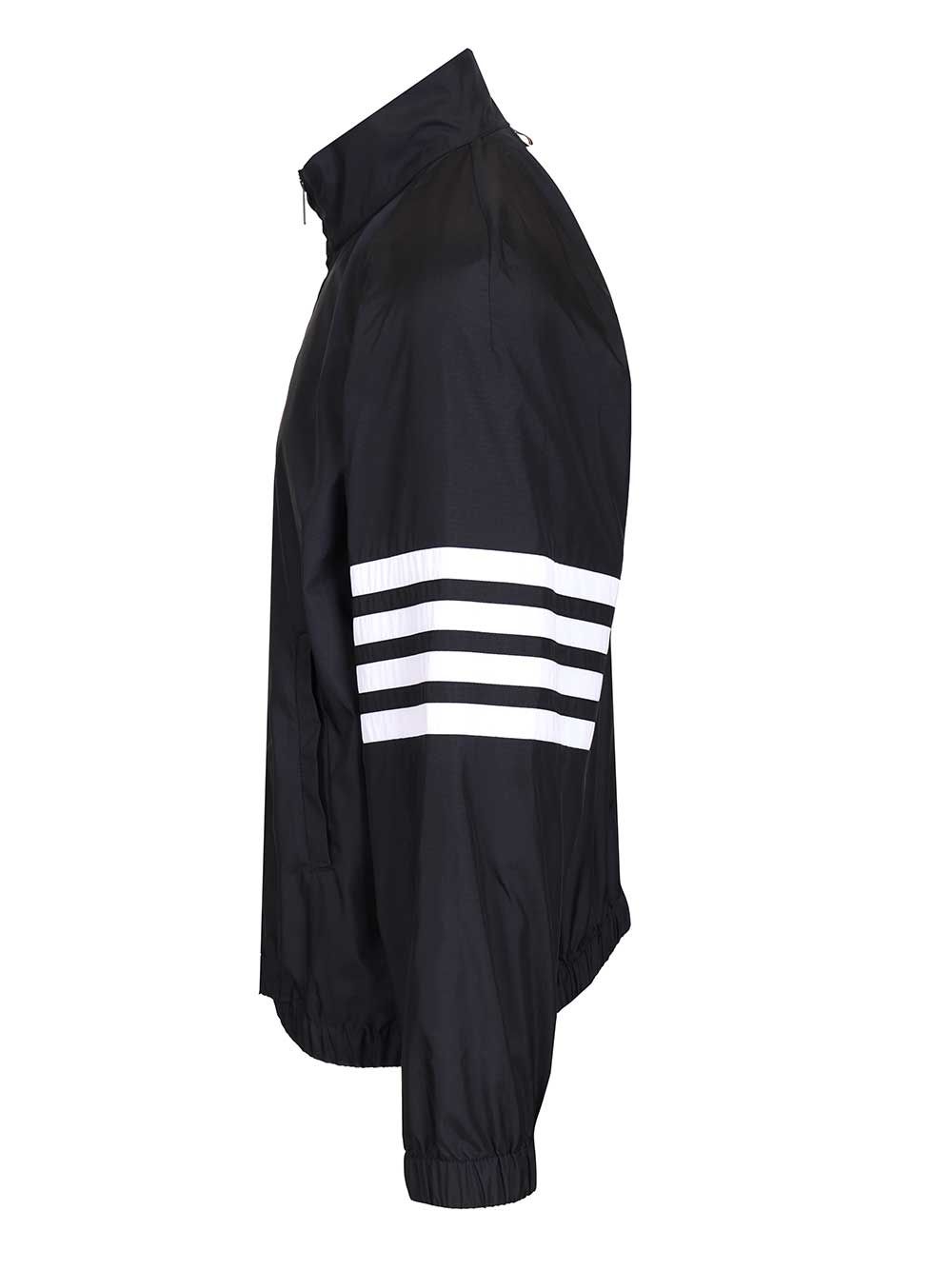 Thom Browne Zip Front Raglan Track Jacket W/ 4 Bar In Shiny Ripstop Giacche - Blu | 79ccc78dd9afb55d9f98d7e4ba363ef3462803c9