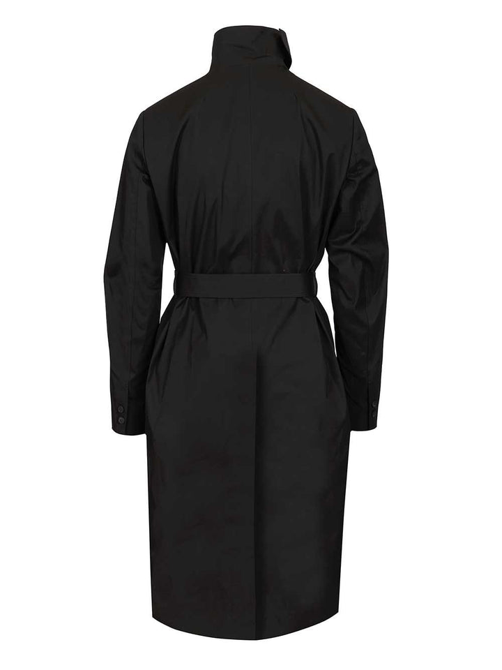 Rick Owens Temple Mastodon Trench Coat Coats - Nero | 18a2b6b021a9b43ff60921da9f23e33eaff0dc1e