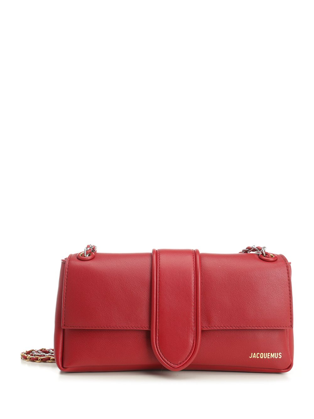 Jacquemus Bambino Chaine Shoulder Bags - Rosso | 65df4cd08f700541d40b5fb3083d277d4a7584da