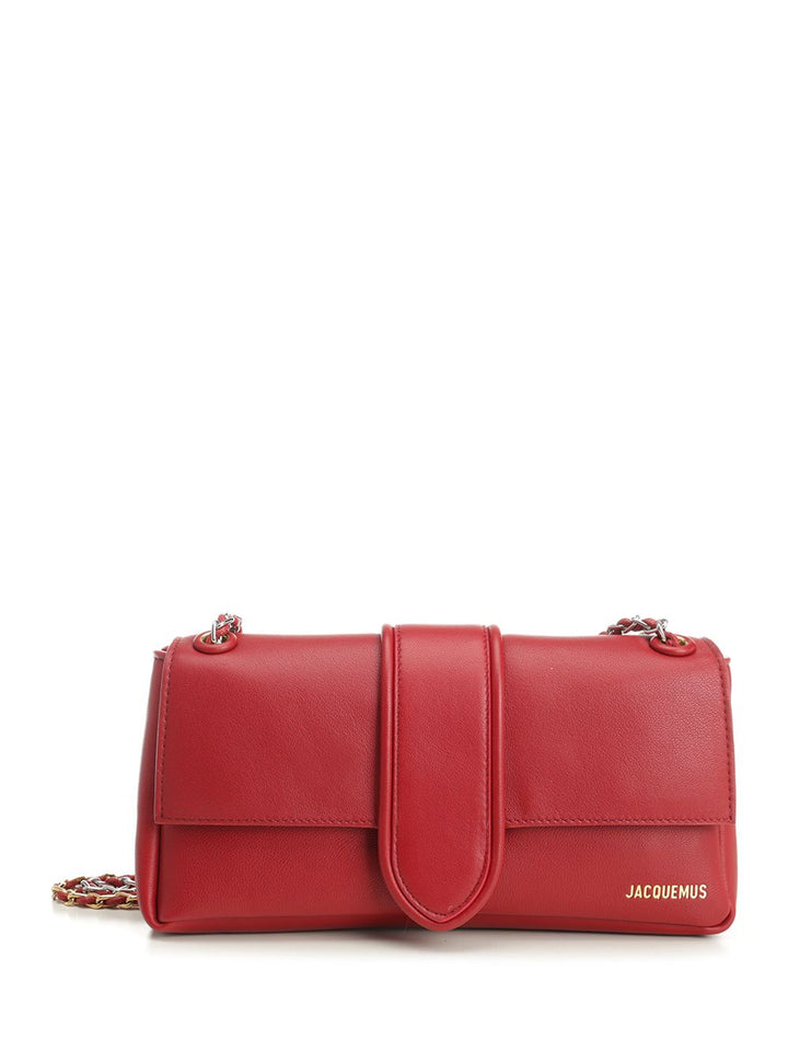 Jacquemus Bambino Chaine Shoulder Bags - Rosso | 65df4cd08f700541d40b5fb3083d277d4a7584da