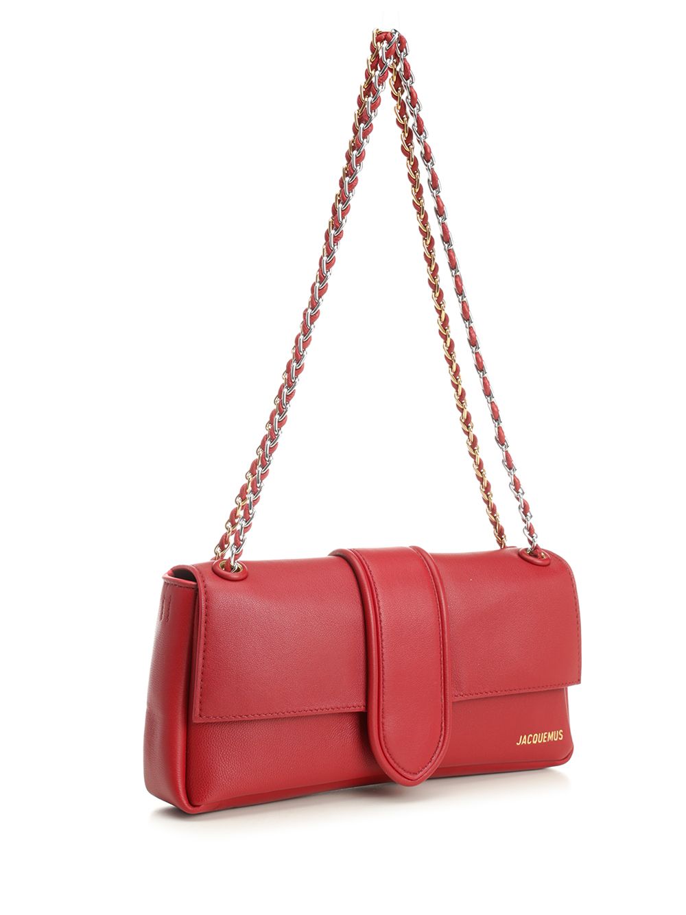 Jacquemus Bambino Chaine Shoulder Bags - Rosso | 2aabb2dfd54e9bfefb969ad4d3860bdc14bf5018