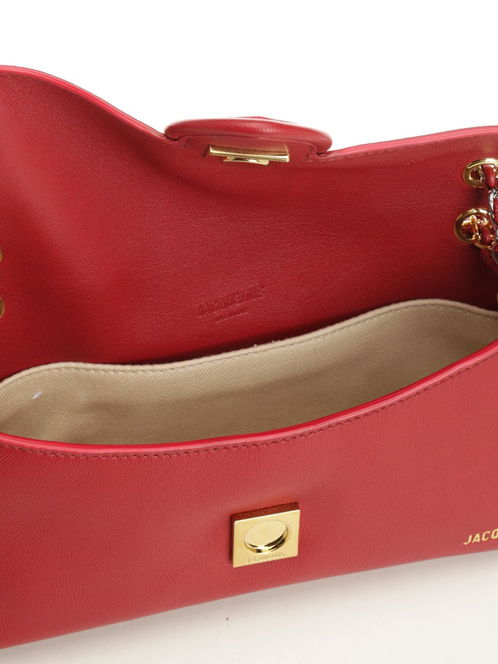 Jacquemus Bambino Chaine Shoulder Bags - Rosso | 6c9b16f8345e32c92ce207259c2fbdb3c6ddf4b4