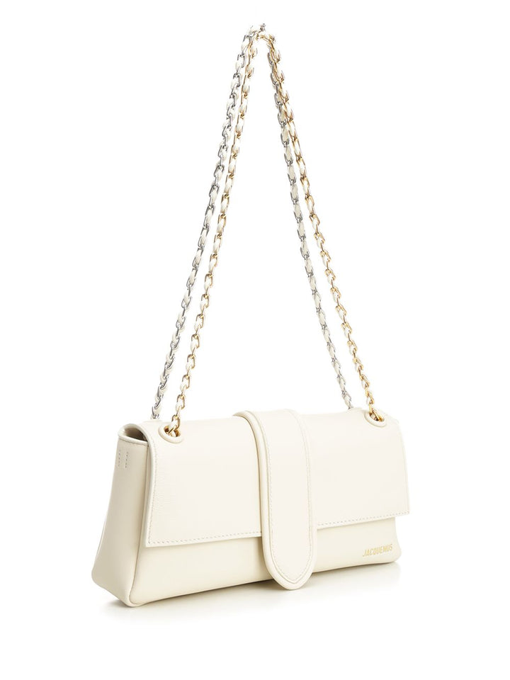 Jacquemus Le Bambino Chaine Shoulder Bags - Bianco | fa9cb55ac2ca63a1490051813ee041f874b6244a