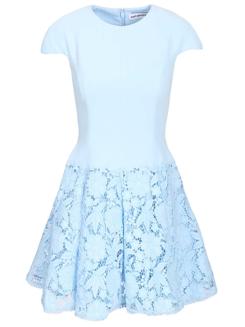 Self-Portrait Mini Dress Abiti - Light blue | 889be8ba55d3c7015c19c639419a6a2332de21da