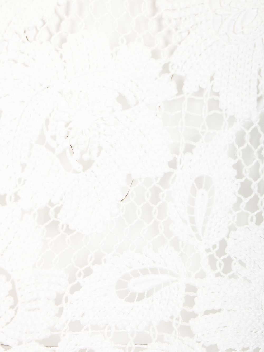 Self-Portrait White Crochet Lace Top Top - Bianco | f703bb88bcdc5f5d70988e75df429a78cbaf1029